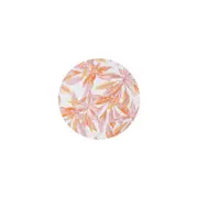 Ladelle 20 cm Zest Leaf White Durable Ceramic Slip Resistant Trivet - Pink