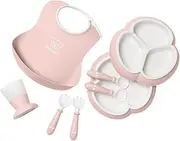 BabyBjörn Dinnerware Set, 8 pcs, Powder Pink