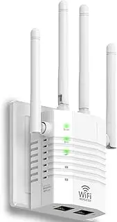 WiFi Signal Booster for Home - Repeater with Ethernet, 12880 Sq Ft Reach, 105 - Device Support