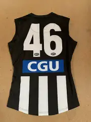 COLLINGWOOD MAGPIES AFL PLAYER MATCH ISSUE HOME OFFICIAL #46 JUMPER PENDLEBURY