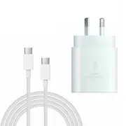 25W Super FAST Charger Genuine Original SamsungNote S8/10/S20/S20/S21+ White
