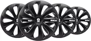 SPARCO SPC1470BK Sicilia Wheel Covers, Black, Set of 4, 14"