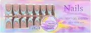 Blelsa 150Pcs French Nail Tips 5 Colors French Tips Press On Nails 15 Sizes Fake Nails for Nail Art DIY Pre-Applied Tip Primer & Base Coat Multicolor 6