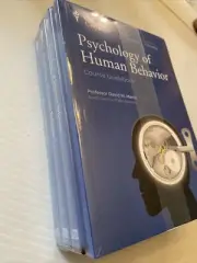 Great Courses Psychology of Human Behavior guidebook & 18 CDs #X Brand New set X
