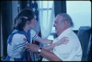 Photo:Zero Mostel, actor [[on the set of "Fore play"]] 4