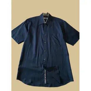 英國倫敦品牌 DAKS 專櫃男裝  純棉 格紋 素色 舒適 短袖襯衫 2色