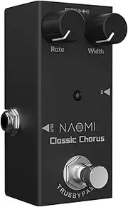 Labymos NEP-05 Classic Chorus Effect Pedal for Electric Guitars with True Bypass Mini Single Guitar Pedal DC 9V Black