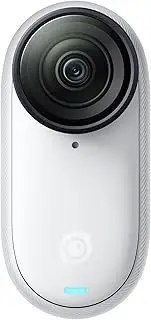 [insta360] GO 3S Camera Only (No Action Pod/Charger Included) - 128GB White, 4K Portable Vlogging Camera with Stabilization, 140 Min Battery, Waterproof, Apple Find My & Mountable Design for POV Shots
