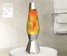 Mathmos Astro Lava Lamp - silver - yellow/orange