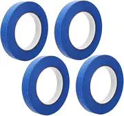 HOODANCOS 4Rolls Paint Tape Thin Masking Tapes for Automotive Painting Easy Removal Reliable Adhesion for DIY Paint Projects and Car Detailing