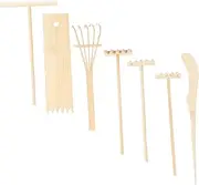 Vaguelly 1Set Miniature Rakes Decorative Small Rakes for DIY Meditation Sandbox Tabletop Decoration Lightweight Design for and Creative Expression