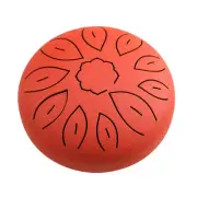 6-Inch Steel Tongue Drum 11 Notes Handpan Drum C with Drum Mallet T1J5