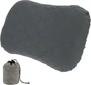 Inflatable Camping Pillow with Removable Cover, Travel Sleeping Pillow, Lightweight Inflatable Pillow for Camping, Portable Backpacking Pillow Ergonomic Neck Pillow for Traveling Hiking Gray