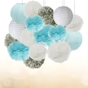 1 Set of Paper Flower Ball Paper Lantern Honeycomb Ball Set for Holiday