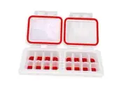 IceTopper Plus Ice Cube Tray with 2 Attached Lids - Easy Release Ice Cube