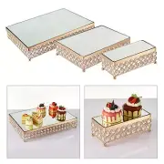 Bling Cake Stand Metal Crystal Dessert Cupcake Pastry Candy Display Plate