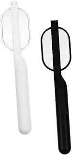MERRYHAPY Compact Eyelash Extension Mirror 2pcs Adjustable Folding Lash Mirror for Detail Observati