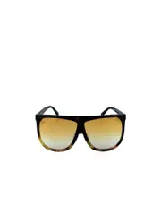 Geometric frame sunglasses 63 Black