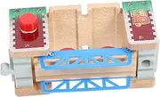 Wood Railway Bridge Accessory for Train Track Play Compatible with Enhances Creativity Imagination Wooden Train Tracks Accessory