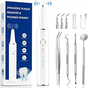 Plaque Remover for Teeth, Calculus Remover for Teeth Cleaning with 3 Modes and 4 Heads, Rechargeable Dental Calculus Remover Teeth Cleaning Kit for Home ASWE002