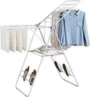 Clothes Drying Rack, Stainless Steel Laundry Drying Rack Foldable for Easy Storage, Ample Drying Space, Assembly-Free Laundry Rack for Air Drying Clothing