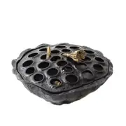Lotus Seedpod Incense Coil Burner Fresh Alloy Holder Tibet Yoga Meditation Home Censer Decor
