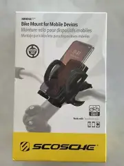 Scosche HFBM01 HandleIt Handlebar Bike Mount for Smartphones and GPS Devices New