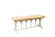 115cm Arch Design Home Decor Indoor Decor Martinique Wooden Bench Console Table