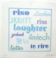 Kate Dickerson Laughter Sampler Handpainted Needlepoint Canvas