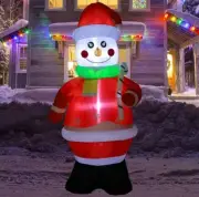7 Foot Tall Christmas Inflatable Snowman Xmas Blow Up Yard Decor - Brand New!!