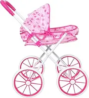 Baby Doll Stroller Model Baby Stroller Toy Doll Stroller Cart Toys Toddler Pretend Play Toy Simulation Small Stroller Baby Doll Accessories