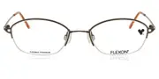 Flexon FL 651 249 Men's Glasses Brown Size 49 - Private Health Rebate - Blue Light Block Available