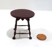 BESPAQ DOLLHOUSE MINIATURE SMALL ROUCHARD TABLE 2484 mahogany