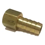 1/2 HOSE ID TO 3/8 FEMALE NPSM SWIVEL BRASS ADAPTER FITTING WITH GASKET