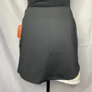TAIL Skirt Active Tennis Golf Womens Size XS Black White Pull On Elastic Waist
