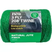 (24)-Do it Best 3-Ply x 208 Ft. Green Jute Biodegradable String Twine 757373