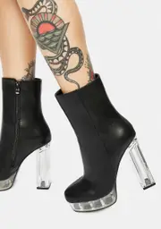 [AZALEA WANG] Tis The Season Chunky Heel Boots
