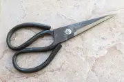 Crude - Large 4 In Heavy Duty Asian Carbon Steel Kitchen Shears Scissors SHARP