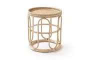 Breeze Viera D45 Natural Rattan Tray Top Side Table Bedside