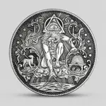 共濟會上帝之眼流浪幣 仿古銀元硬幣刻眼睛圖案自由石匠紀念幣