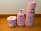 NEW Dove x Crumbl Body Scrub Body Wash Hand Wash Set Strawberry Crumb Cake