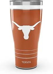 Tervis Traveler Texas Longhorns - MVP Triple Walled Insulated Tumbler Travel Cup Keeps Drinks Cold & Hot, 30oz, Stainless Steel