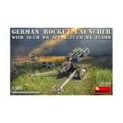 MiniArt WWII Military Mini German Rocket Launcher w/28cm WK SPR & 32cm WK New