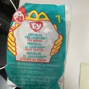 Beanie Babies FRECKLES THE LEOPARD 1999 McDonalds Happy Meal TY SEALED PLUSH