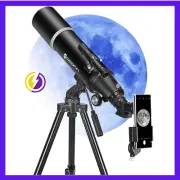 Telescopes for Adults Astronomy, 80Mm Aperture 600Mm Refractor Telescope for Beg