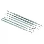 6 piece O-Ring Removal Tool Stainless Steel Hook Pick Craft Hobby Scribe Set