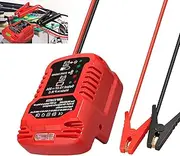 Jump Starter Adapter for Milwaukee 18V Li-ion Battery Powered with Jumper Cable Clamps Portable Car Battery Charger Jump Starter(Battery Not Included)