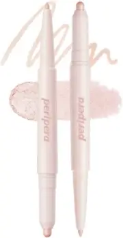 Peripera Sugar Twinkle Duo Eye Stick 01 Dewy Nude, Pink