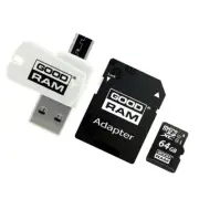M1A4-0640R12 Memory Card SD XC Micro 64GB Read: 100MB/s GOODRAM
