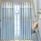1 PC Blackout Princess Curtain Bedroom Floral Embroidery Drape Pastoral Decor